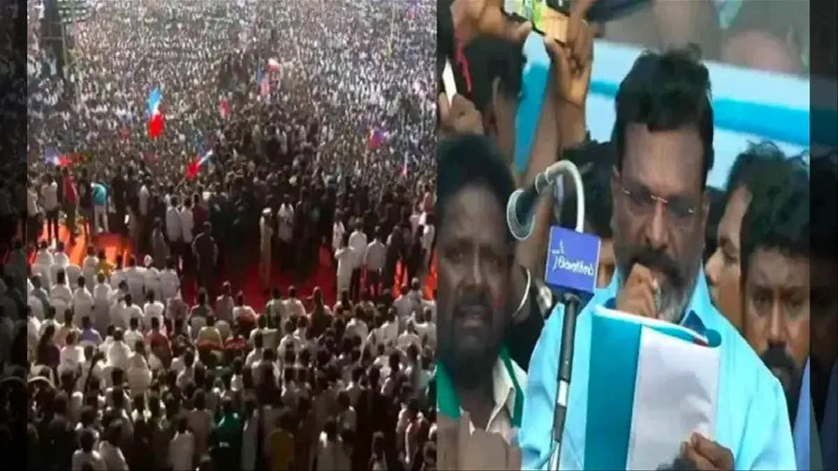 Thirumavalavan chased away the cadres.